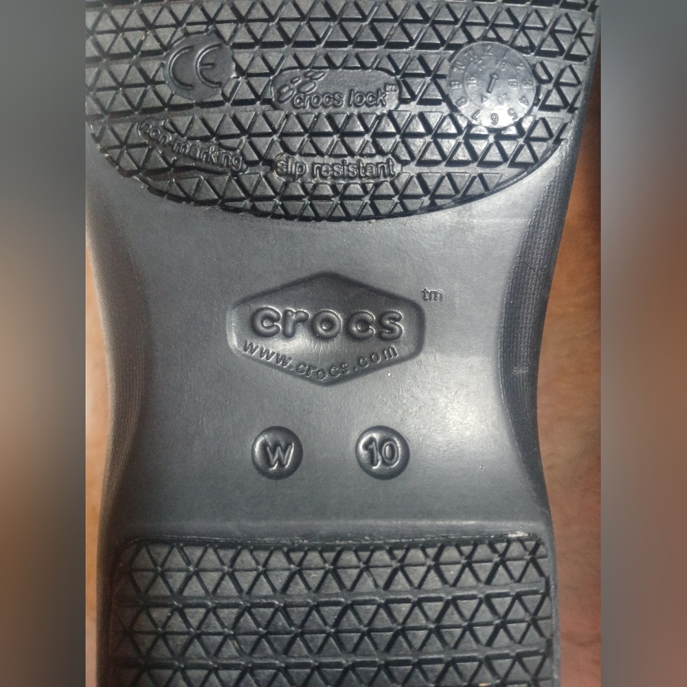 Crocs Neria Pro II Clogs Womens 10 Slip On Slip Resistant Black Work Shoes - Picture 10 of 10